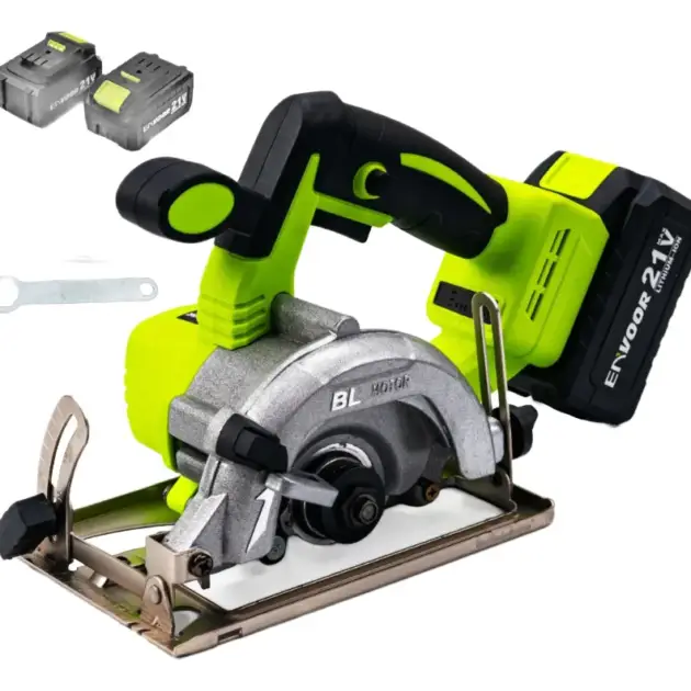 Sierra Circular Inalámbrica 125mm + 2 Batería 4ah + Cargador Verde 50hz / 60hz