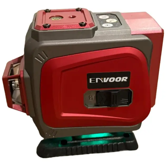 Nivel Láser Autonivelante 12 Líneas 360° + 2 Baterías Y Acc.